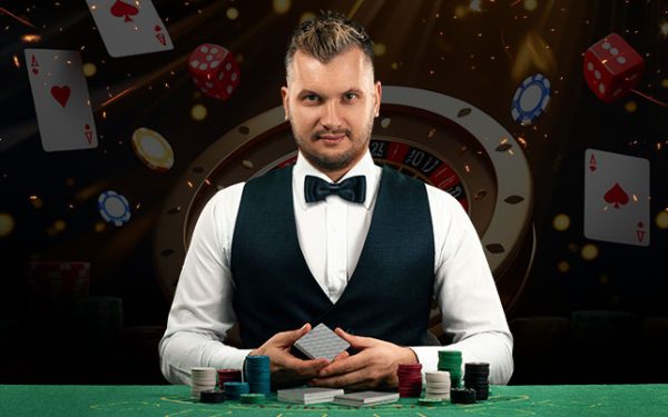 Professional host presenting immersive gameplay experience on KheloStar